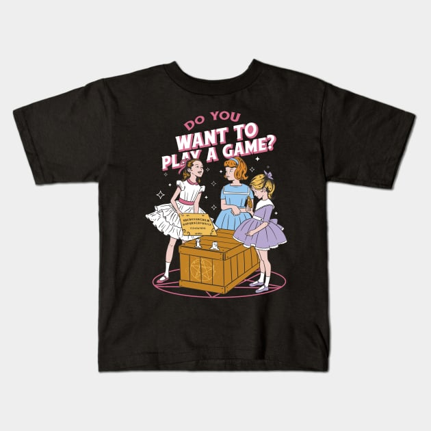 Do You Want To Play A Game Funny Vintage Kids T-Shirt by StoneStudios